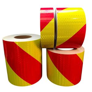 5cm/10cm/15cm/20cm*5M 반사 접착 테이프 형광 노란색-빨간색 왼쪽 오른쪽 능직 스티커 반사판 방수 시트