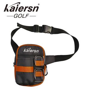 Kaiersn 고품질 파크 골프 가방, 볼 클립 2개 포함 허리 가방, 골프 액세서리 가방