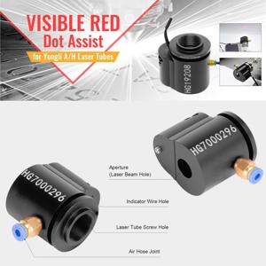 BLUETIMES CO2 레이저 적외선 적색광 표시기 YONGLI 레이저 튜브 업그레이드 버전 용 빨간색 점 세트 보조 장치 위치 지정
