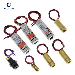 650nm 5mW 레드 포인트/라인/크로스 레이저 모듈 헤드 유리 렌즈 초점 조절 가능 레이저 다이오드 헤드 산업용 등급