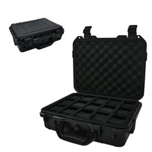 15 그리드 방수 시계 상자 컬렉션 시계 골동품 보호 안전 상자 스폰지 습기 방지 상자로 두꺼워짐