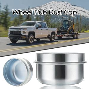 2개 50mm 금속 더스트 캡 휠 허브 트레일러 베어링 그리스 커버 방진 교체 자동차 카라반 보트 RV 부품 액세서리 2025