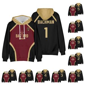 Anime Blue Lock Bastard München 그래픽 스웨터 Isagi 11 Kaiser 10 코스프레 뮌헨 후드 하라주쿠 스웨트 풀오버 Hoody