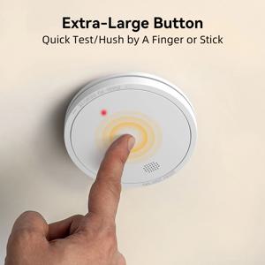 독립적인 연기 경보기 10년 배터리 수명 연기 감지기 화재 경보 스마트 홈 보안 보호 센서 85 높은 데시벨