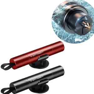 2025 신형 2-in-1 미니 자동차 안전망치, 차량 유리창 파쇄 및 탈출 구조 도구 (안전벨트 절단 도구 포함) 자동차 부품