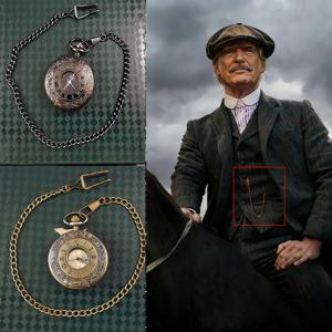 셸비 회중시계, 조끼 체인, 정장 액세서리, 전자 레트로 투르비용 시계, 기계식 남성 스타일