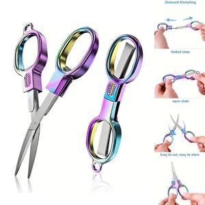 스테인리스 스틸 자수 가위 재봉 접이식 가위 낚싯줄 가위 재봉 도구 주방 액세서리