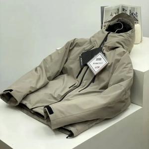 야외용 방풍 방수 두꺼운 코튼 재킷 아우터 기능성 다운 재킷 원단 따뜻한 후드 코튼 코트