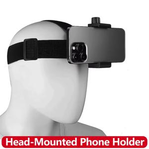 아이폰 삼성 스마트폰 고프로 인스타360 아카소 SJCAM DJI 액션 카메라용 헤드 마운트 스트랩 모바일 폰 홀더