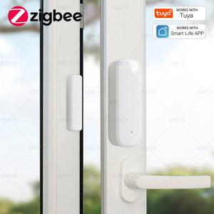 Tuya Zigbee 도어 센서 창문 접촉 센서 열림/닫힘 감지기 스마트 홈 알람 보안 보호 스마트 라이프와 호환