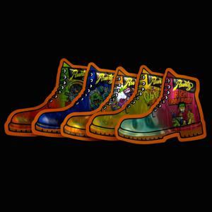 100개 3.5g 냄새 차단 마일라 백 홀로그램 선물 가방 신발 모양 사탕, 간식, 젤리, 파티 선물용 3.5g 포장