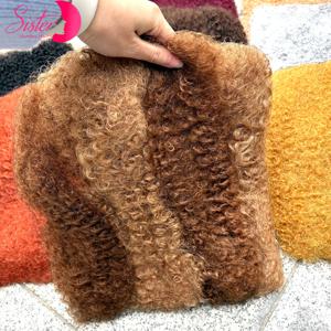 50g/팩 컬러 4c 아프로 킨키 벌크 인모, 트위스트 락 수리, 브레이딩 드레드락 연장용 100% 인모 벌크 연장