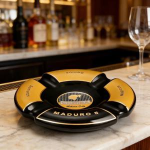 시가 액세서리 |   수제 대리석 재떨이, 금장 장식, 세련된 발렌타인 커플 선물, 고급스러운 라이프스타일을 위한 선물