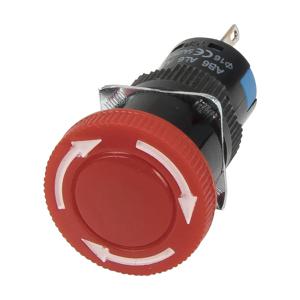 5 개/몫 AB6-V 16mm 비상 정지 푸시 버튼 스위치 푸시 버튼 AS6-Y