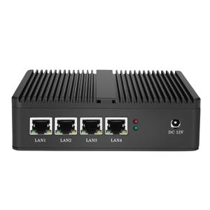 팬리스 미니 PC 방화벽 라우터 인텔 셀러론 J1900 N2830 4x 2.5G 이더넷 지원 윈도우 리눅스 Pfsense OpenWrt