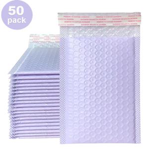 블랙 화이트 버블 메일러 50pcs 패딩 봉투 지 플락 가방 포장 가방 비즈니스 Mylar 가방 배송 포장 15x20cm