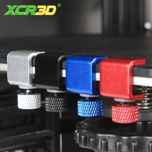 XCR3D 2pcs 3D 프린터 부품 유리판 클램프 클립 빌드 플랫폼 가열 침대 리테이너 Ender 3 용 핫베드 조정 가능한 고정 클립