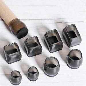 새로운 4-16Pcs 실리콘 테이블 의자 다리 매트 라운드 스퀘어 가구 다리 모자 발 보호 하단 커버 패드 나무 바닥 보호대