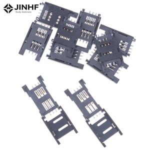 SIM 카드 홀더 6 P SMT SMD 6 핀 카드 소켓/6 핀 슬롯/좌석/홀더 커넥터, 스마트폰 홀더 홀더, 10 개/묶음