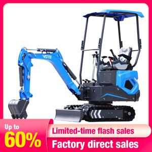 가정용 소형 굴삭기, 정원 크롤러 소형 배거용, 고품질 미니 굴착기, 공장 직접 판매, 맞춤형 사용, 1 톤