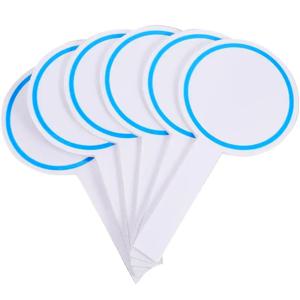 6 Pcs 교사 용품 핸드 헬드 화이트 보드 건식 지우기 무릎 미니 소형 화이트 보드 지울 수있는 답변 게임 화이트 보드 폼 학생