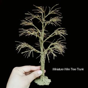모델 나무 줄기 와이어 나무 모델 수제 나무 시뮬레이션 나무 분말 생산 소형 나무 규모 모델 기차 레이아웃