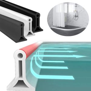 욕실 실리콘 구부릴 수있는 물 유지 스트립 샤워 물 배리어 Highl 주방 분리 샤워 액세서리