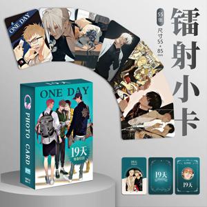 55 개/대 중국어 BL 만화 19 일 레이저 Lomo 카드 Mo Guanshan, He Tian 만화 캐릭터 HD Photocard 팬 선물