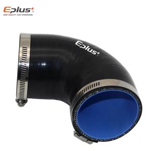 실리카 젤 튜브 범용 실리콘 튜빙 호스 90도 커넥터 파이프라인 커플러 고온 저항 블랙