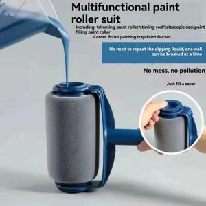 1개 셀프 프라이밍 대형 드럼 브러시, 벽 페인팅 브러시, 라텍스 페인트 벽 브러시