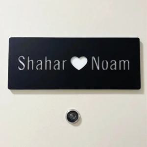 모던한 아크릴 집 번호 문짝 플레이트 상점 간판, 맞춤형 글자 가족 이름, 카페 아파트 빌라 홈 호텔 우편함