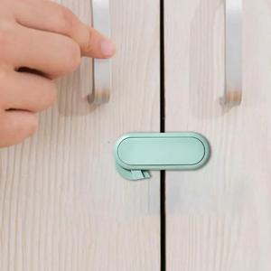 아기 안티 핀치 핸드 보이지 않는 잠금 어린이 서랍 안전 래치 캐비닛 문짝 보호, 반대 문짝 옷장 잠금 장치, 5/10 개