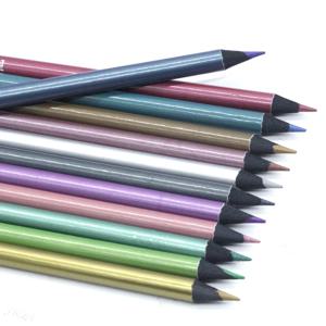금속 컬러 연필 드로잉 및 스케치 세트, 컬러 연필, DIY 미술 용품, 홈 페인팅, 12 색