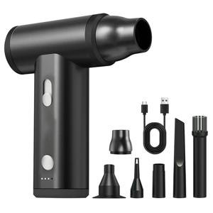 무선 압축 공기 먼지털이, 알루미늄 합금 내장 배터리, 120000 RPM 에어 먼지털이, 4000mAh 급속 플래시 충전