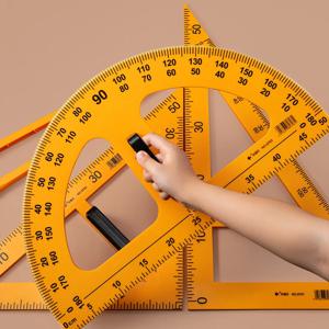 교육 삼각형 눈금자 각도기 나침반 수학 교사를위한 그리기 도구 교육 문구 50/100cm 직선 눈금자