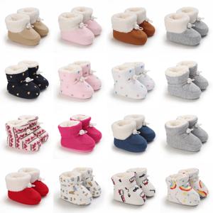 아기 부츠 소년과 소녀 아기 겨울 따뜻한 부드러운 단독 스키 방지 어린이 신발 신생아 유아 신발 첫 워커 캐주얼 신발