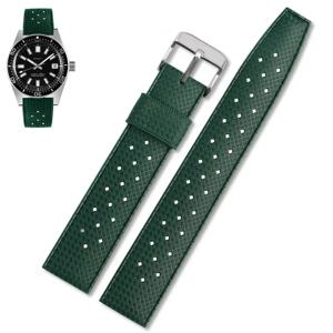 세이코용 20 22mm 열대 고무 스트랩/삼성 기어 스포츠/화웨이 시계 GT 액티브용 새 다이빙 스포츠 시계 밴드