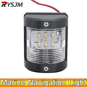 AD 1pc 범용 12V 24V ABS LED 네비게이션 라이트 램프 신호 램프 해양 보트 요트 트럭 트레일러 밴 화이트 사이드 라이트