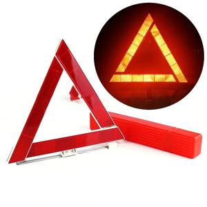 자동차 삼각대 접힌 정지 신호 반사판 비상 고장 경고 삼각형 빨간색 반사 스티커 안전 위험 삼각대 Amagi