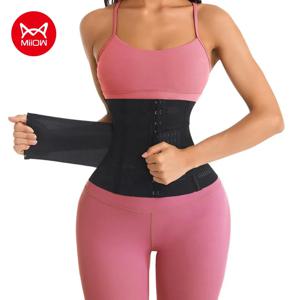 MiiOW 3 피스 허리 트레이너 코르셋 여성 바인더 셰이퍼 배 랩 바디 Shapewear 슬리밍 벨트 플랫 배꼽 운동 거들 New
