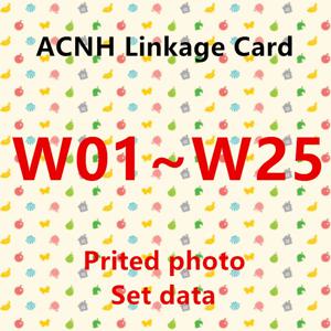 NFC 프린팅 카드 작업, NS 게임 RV 자동차 웰컴 시리즈 표준 카드, W01 ~ W25, ACNH NTAG215