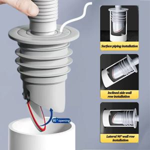 실리콘 욕실 하수구 씰 링 주방 싱크 하수구 파이프 플러그 세탁기 냄새 방지 누출 바닥 드레인 씰 커넥터 플러그