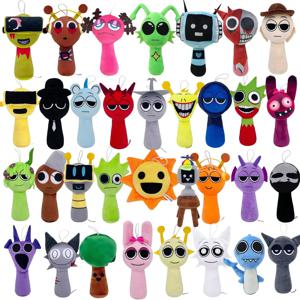 리듬 상자 인형 Sprunki 플러시 게임 주변기기 플러시 장난감 인형 인형 봉제 인형 장난감 어린이 크리스마스 선물 베개 펜던트 인형