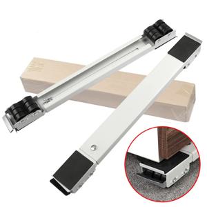 2 pc 세탁기 스탠드 모바일베이스 조정 가능한 롤러 가구 돌리 냉장고 이동 카트 가구베이스 브래킷 발동기