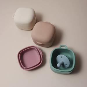 새로운 도착 뜨거운 판매 두꺼운 아기 젖꼭지 케이스 식품 저장 상자 유아용 실리콘 젖꼭지 커버