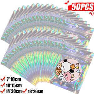 레이저 씰링 가방 홀로그램 레이저 플라스틱 포장 주머니 식품 주머니 재밀봉 가능한 보석 선물 포장 주방 보관 가방