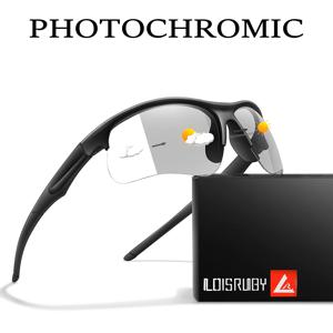 트렌디 한 스타일 남성 여성을위한 포토 크로 믹 선글라스 야외 Mtb 자전거 사이클링 Runnging 안경 스포츠 자전거 방풍 고글