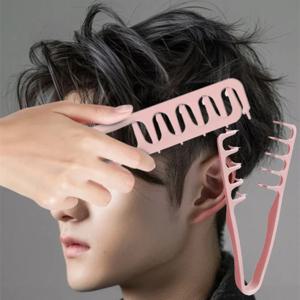 넓은 치아 헤어 스타일링 푹신한 빗 질감 스타일링 빗 뿌리 볼륨마이징 한국 스타일 솔기 커버 앞머리 남성용 헤어 빗
