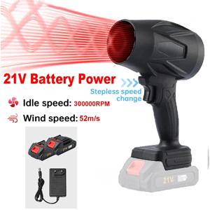 신형 스톰 포스 팬 전기 제트 블로워 터보 팬 리튬 21V 강력 에어건 핸드헬드 스노우 블로워 차량 건조기 낙엽 먼지 제거기