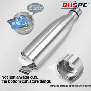 비밀 숨겨진 금고 강철 물병 안전한 돈 상자 비밀 은닉 지점은 카드 키 현금을 위한 숨겨진 금고 보관함을 할 수 있습니다